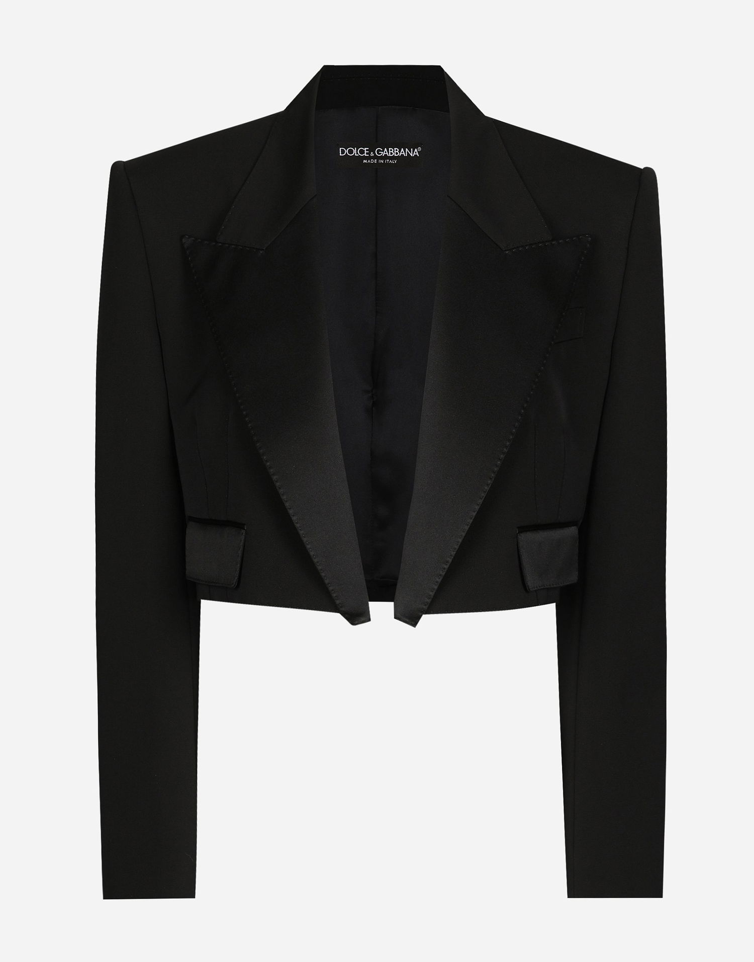 Jacka Dolce & Gabbana Gabardine Tuxedo Jacket Svart | F299RTFU21EN0000, 0
