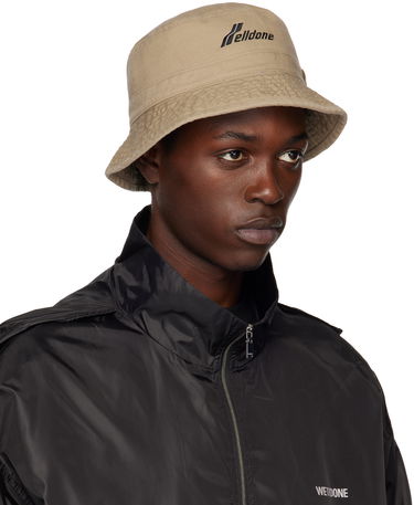 Hatt We11done Washed Logo Bucket Hat Beige | WD-AH3-22-426-U-BG, 1
