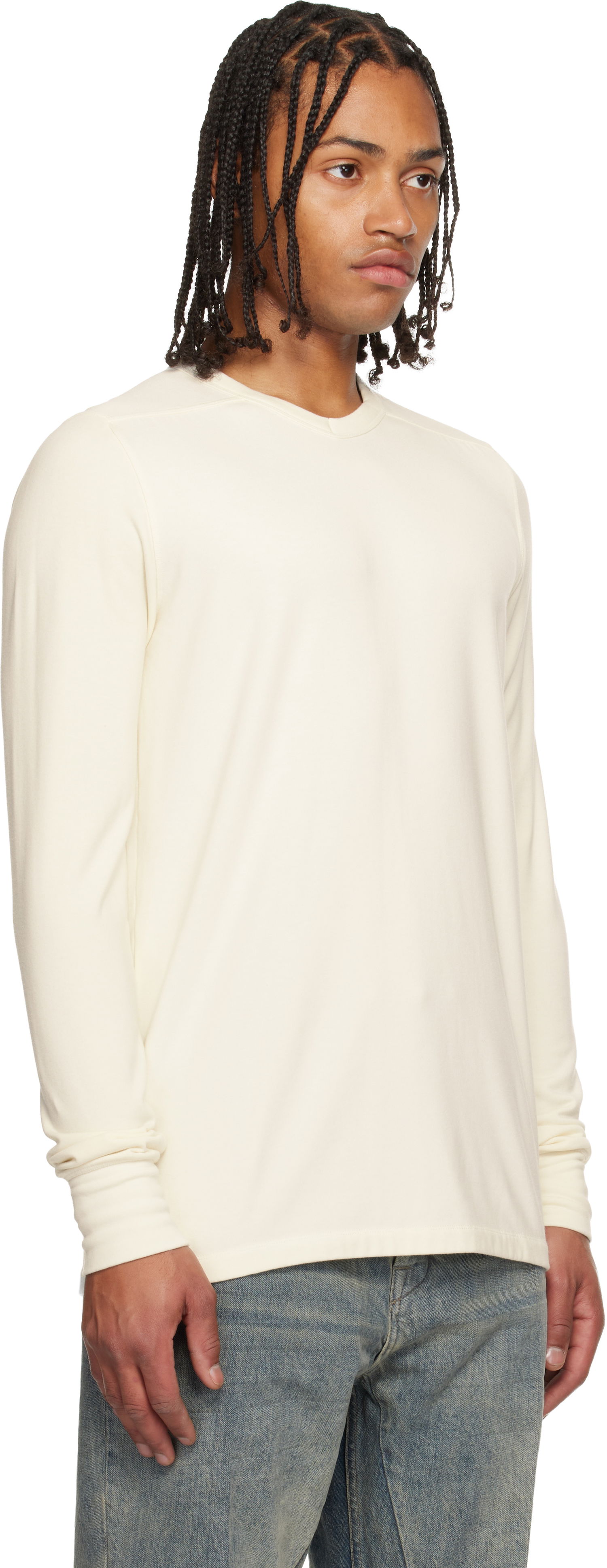 T-shirt Rick Owens Concordians Thermal T-shirt Vit | RR02E1225 JPT, 1