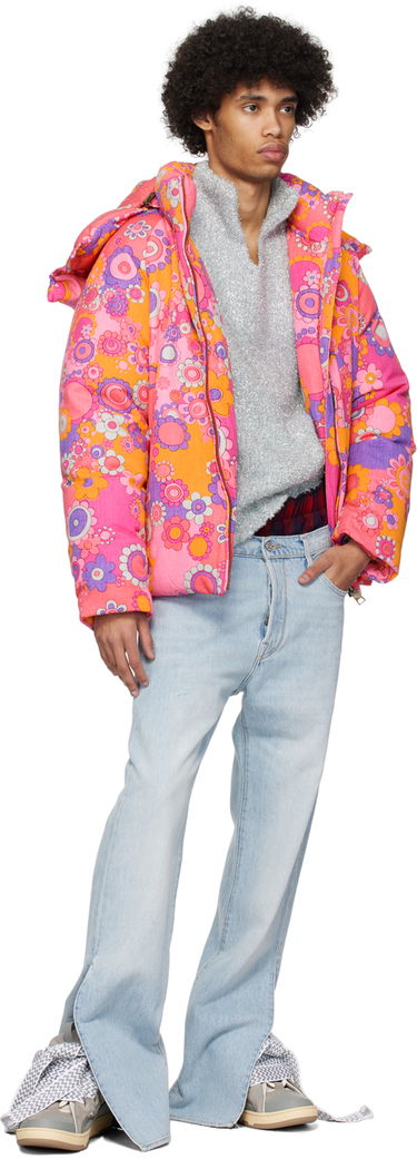 Sweater ERL ERL Metallic Funnel Neck Sweater Blå | ERL08N357, 3