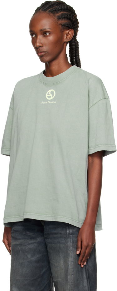 T-shirt Acne Studios Acne Studios Logo T-Shirt Grön | CL0360-, 3