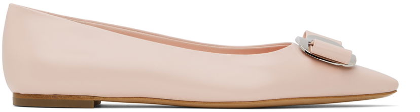 Klä FERRAGAMO Salvatore Ferragamo Zea Ballerina Flats Beige | 01H585 - 768696