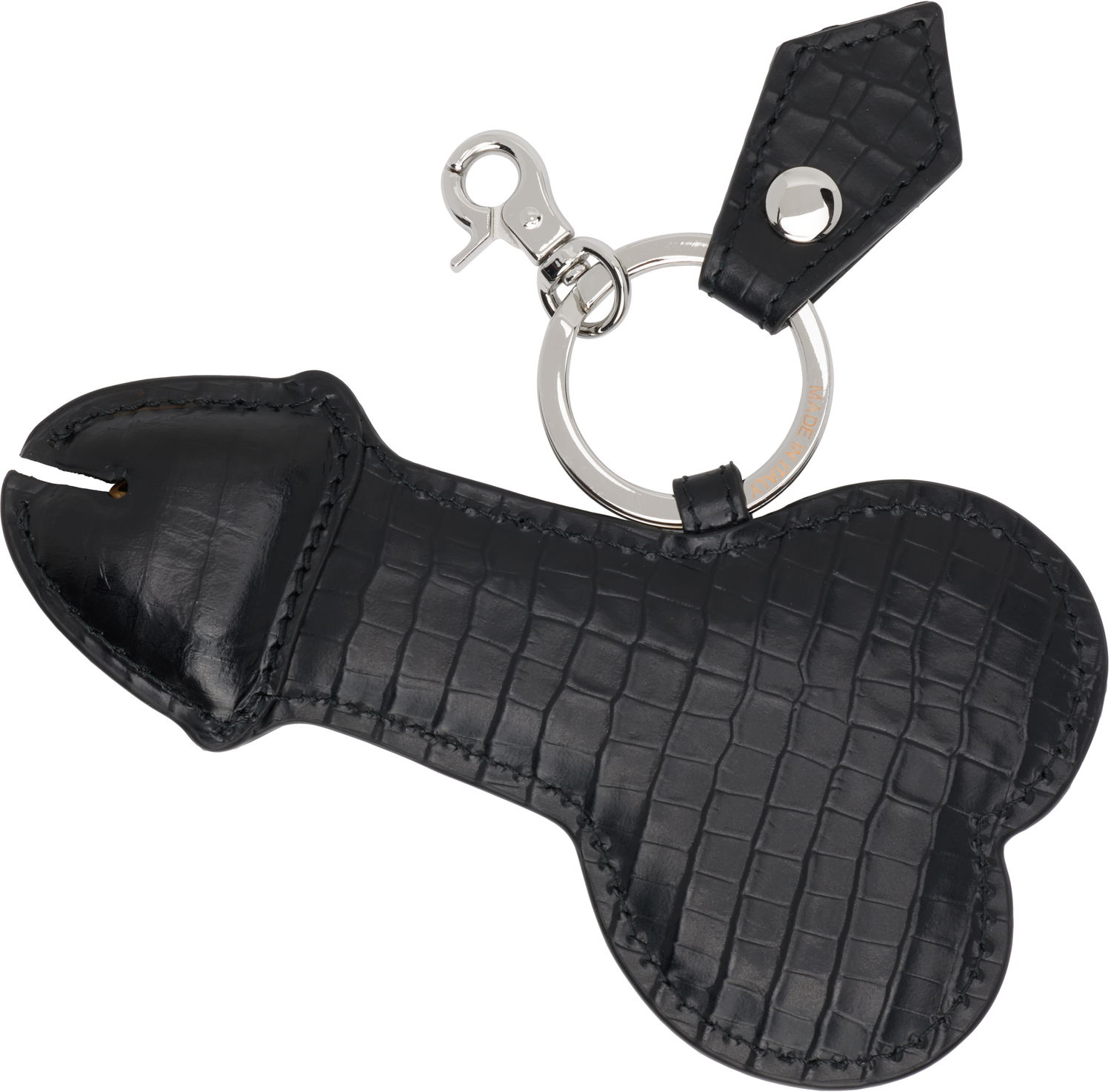 Nyckelringar Vivienne Westwood Vivienne Westwood Bell End Leather Keychain Svart | 8203012KU-L00C0-, 1