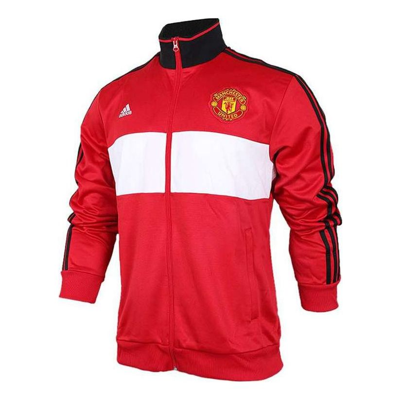 Träningsoverall adidas Originals Manchester United 3-Stripe Track Jacket Röd | BQ2232