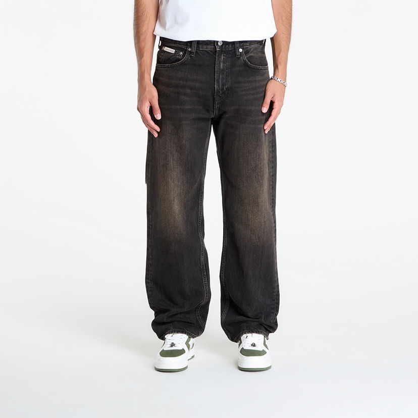 Jeans CALVIN KLEIN Calvin Klein Jeans 90S Straight Espress Pants W35/L32 Svart | LV04RD724G 01G