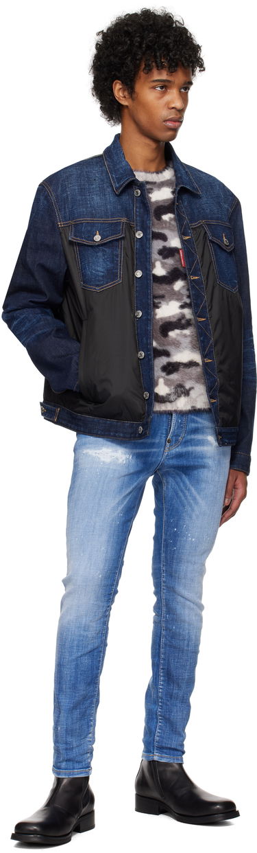 Jeans DSQUARED2 Dsquared2 Skater Jeans Blå | S74LB1675_S30872, 3