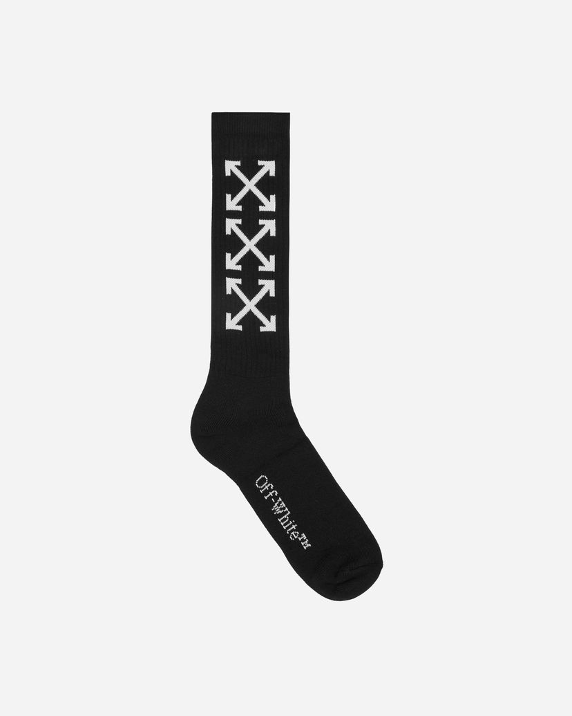 Strumpor Off-White Arrow Bookish Socks Black Svart | OMRA075C99KNI001 1001