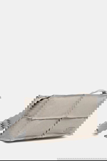 Axelväska Maison Margiela MM6 Maison Margiela Leather Paneled Shoulder Bag Grå | SB5WD0031.P8490.T1019, 1