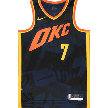 Jersey Nike NBA OKLAHOMA CITY THUNDER DRI-FIT CITY EDITION SWINGMAN JERSEY CHET HOLMGREN Svart | DX8513-419, 1