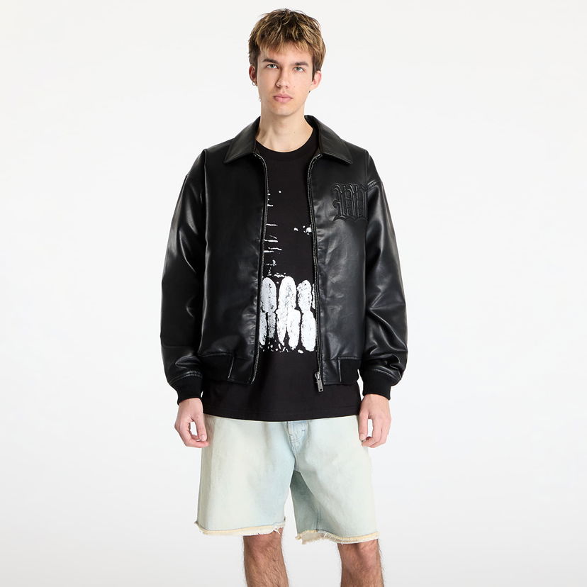 Bomberjacka Wasted Paris Wasted Paris Kingdom Curve Varsity Jacket Svart | WP_000272