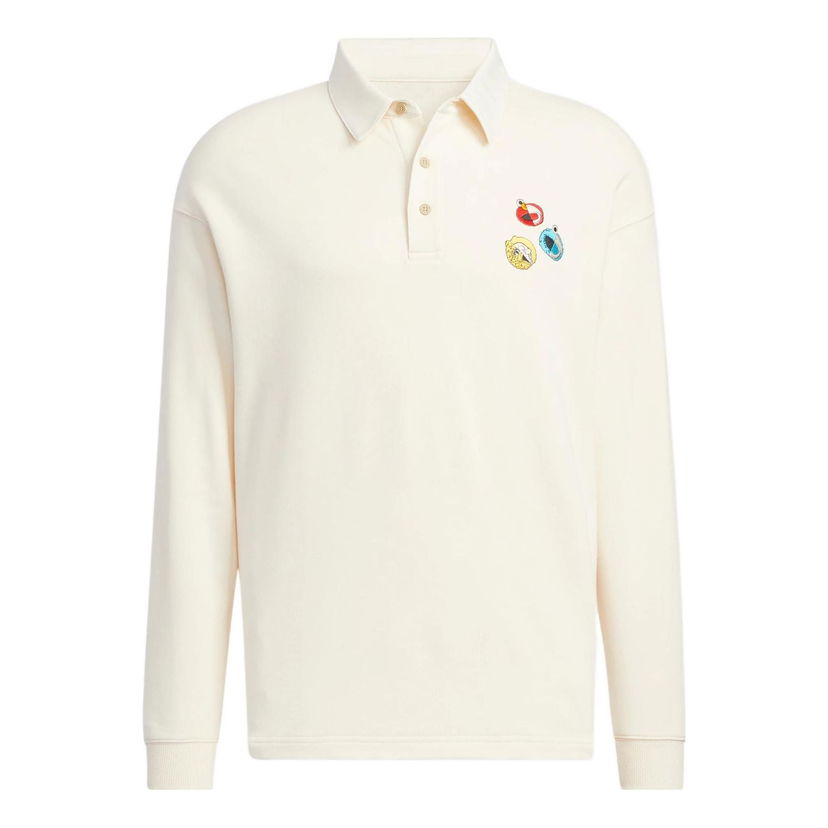 Polotröja adidas Originals Sesame Street x JF Crossover Long Sleeve Polo Shirt Beige | HM9949