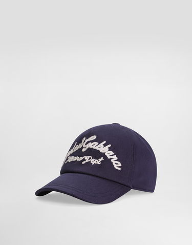 Keps Dolce & Gabbana Dolce & Gabbana Gabardine Baseball Cap with Logo Mörkblå | LB4H80G7O2XB0309, 0