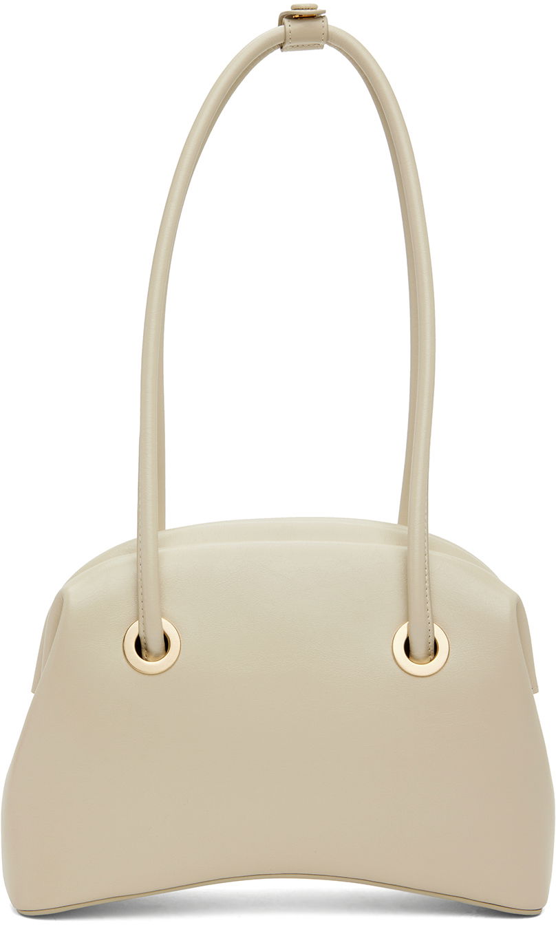 Handväska OSOI Circular Top Handle Handbag Beige | 20FB010-11-02