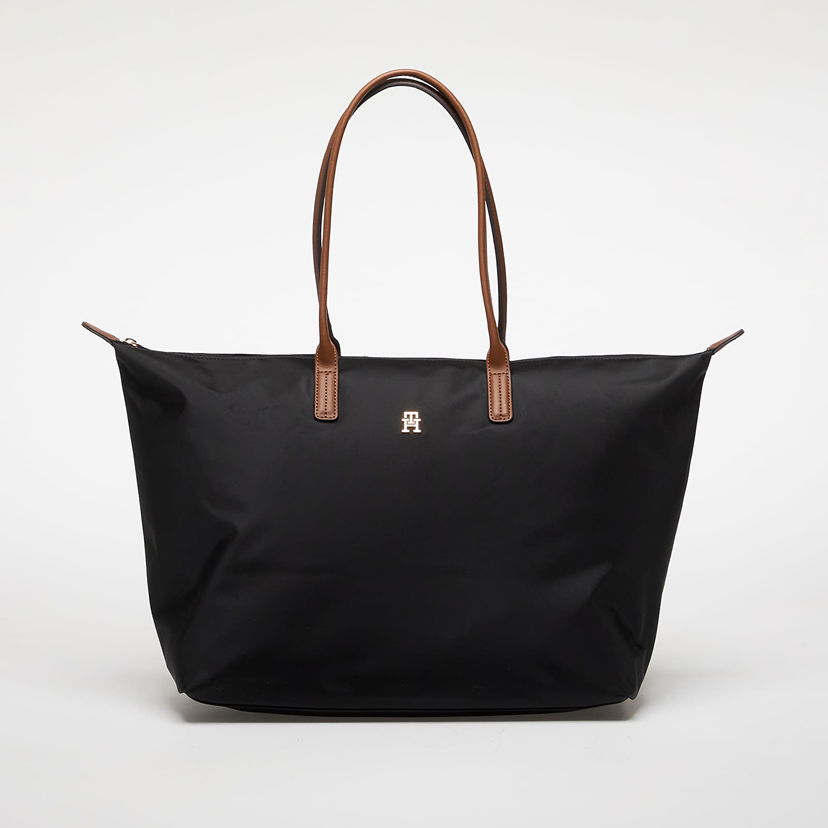 Tygpåse Tommy Hilfiger Tommy Hilfiger Popette Maxi Tote Bag Svart | AW0AW17996 BDS