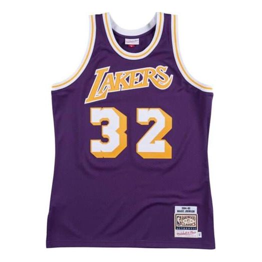 Jersey Mitchell & Ness Mitchell & Ness Los Angeles Lakers 1984-85 Jersey Purpur | AJY4GS18089-LALPURP84EJH
