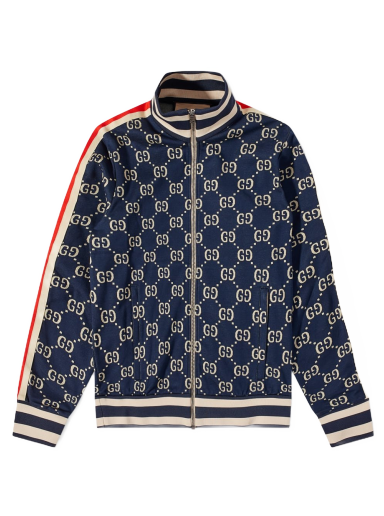 Jacka Gucci All Over GG Track Jacket Mörkblå | 496919-X9V05-4245