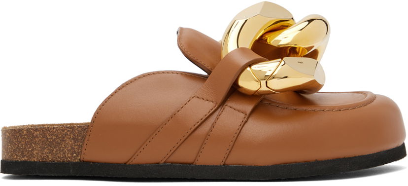 Halsband JW Anderson Tan Chain Loafers Brun | AN35004A