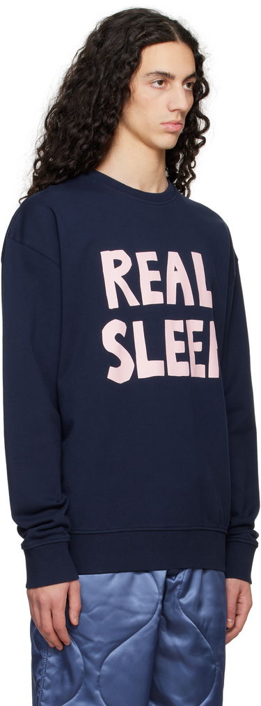 Sweatshirt JW Anderson JW Anderson 'Real Sleep' Sweatshirt Mörkblå | JW0219-PG1632, 1