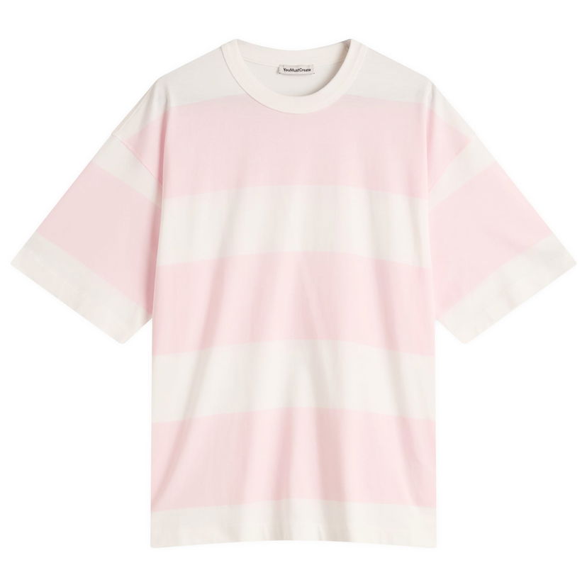 T-shirt YMC YMC Triple Stripe T-Shirt, Size Large Rosa | P6YMD-60