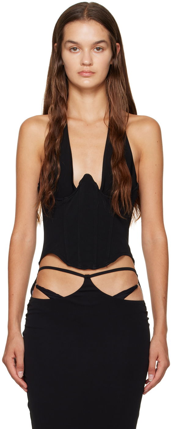 Klä Miaou Miaou Ari Corset Top Svart | 7088VC2BLK