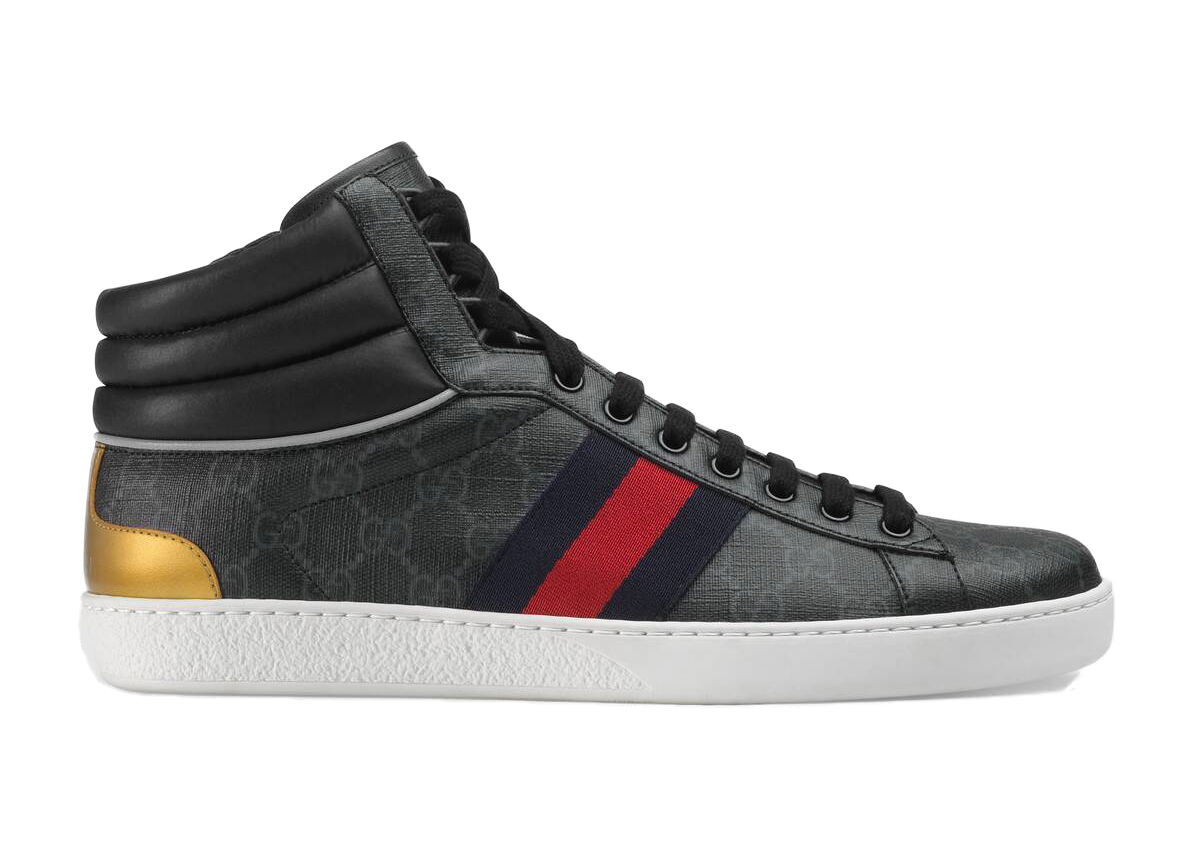 Sneakers och skor Gucci Ace 'GG High Top Black' Svart | 555197 92T20 1140, 0