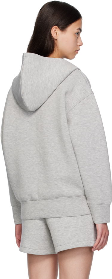 Sweatshirt Anine Bing ANINE BING Bond Zip Up Framed Monogram Hoodie Grå | A-08-10742-GRY1, 2