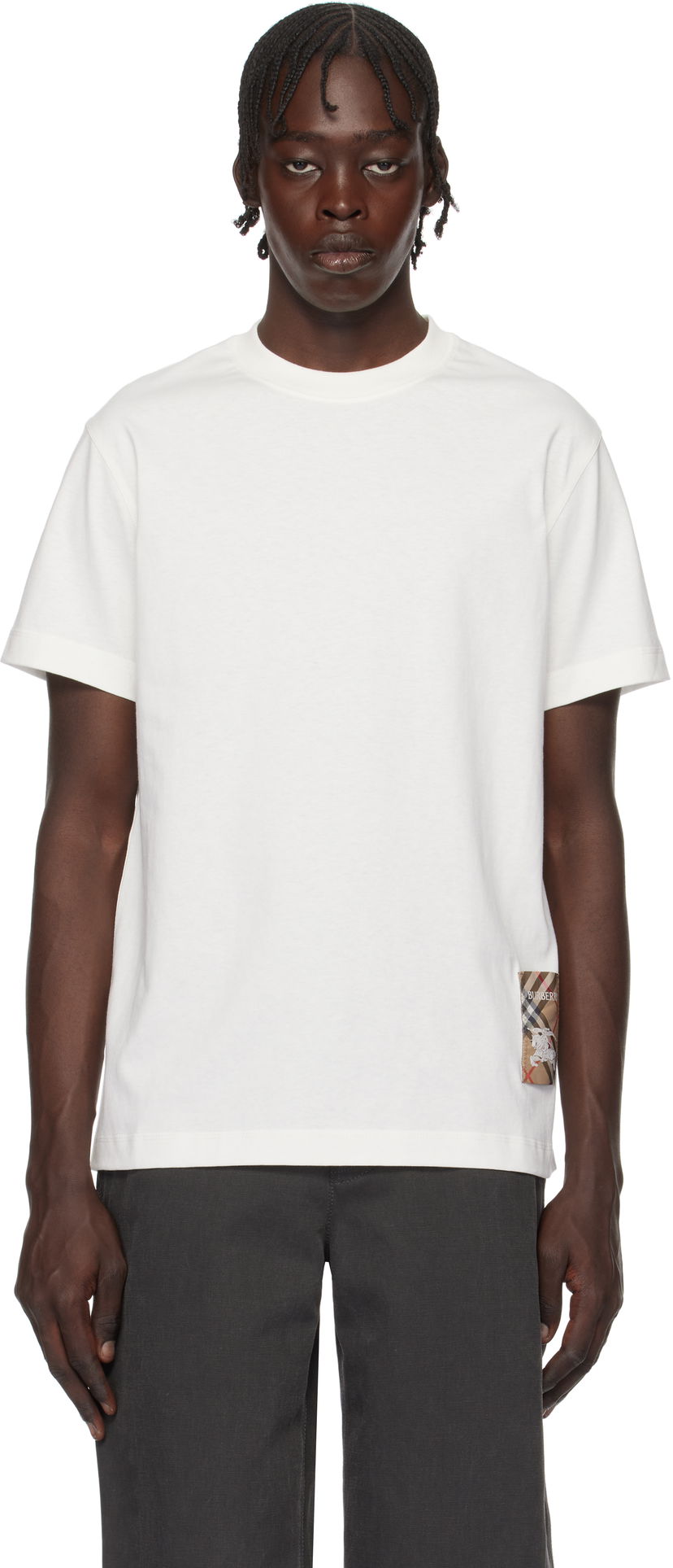 T-shirt Burberry Cotton T-Shirt With Patch Vit | 8102254
