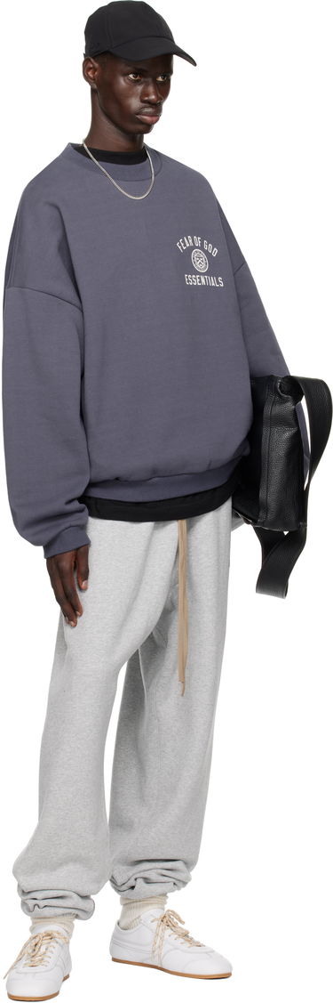 Sweatshirt Fear of God Fear of God ESSENTIALS Fleece Crewneck Sweatshirt Mörkblå | 192HO246264F, 4