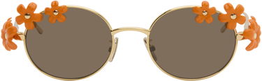 Solglasögon Loewe Paula's Ibiza Daisy Field Round Daisy-Embellished Sunglasses Orange | LW40173UW5130F 192337236198, 0