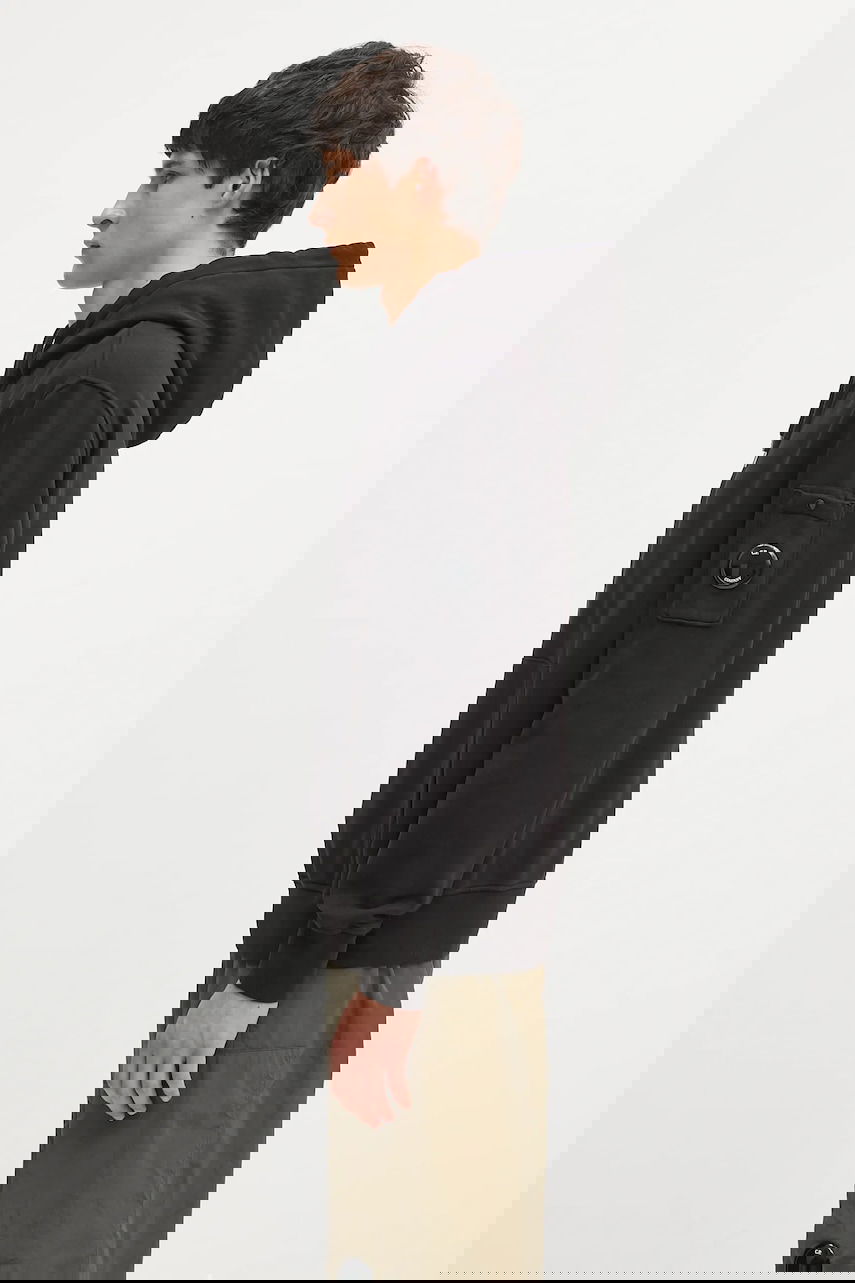 Sweatshirt C.P. Company C.P. Company Hooded Sweatshirt Svart | RFCMSS719A006372G, 1