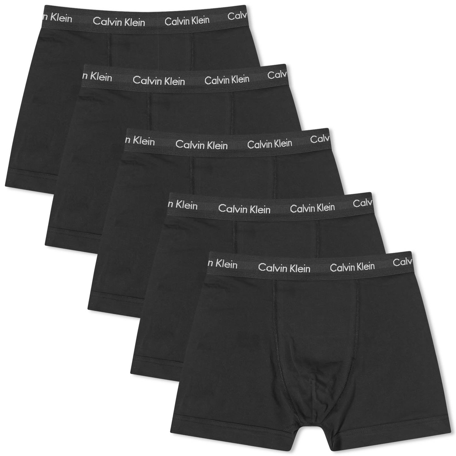 Boxare CALVIN KLEIN Men's Trunk - 5 Pack Black Svart | 000NB2877AXWB, 0
