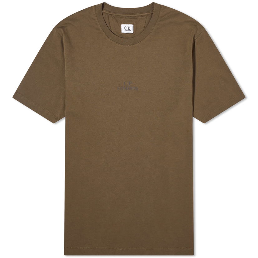T-shirt C.P. Company 30/1 Jersey Graphic T-Shirt Ivy Green Grön | CMTS141A-006586W-683