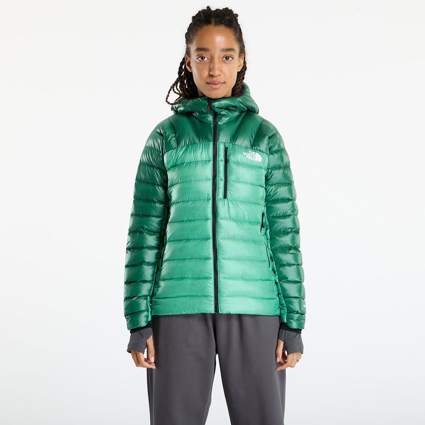 Pufferjacka The North Face Summit Breithorn Hooded Down Jacket Grön | NF0A8805E271