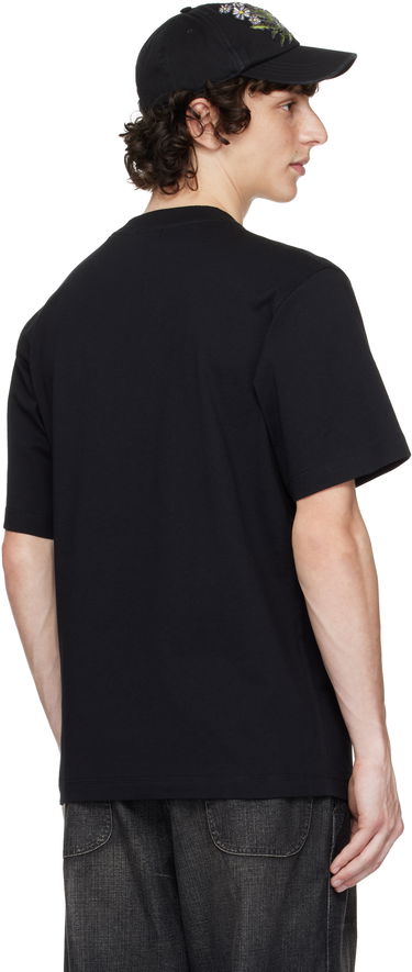 T-shirt Burberry Knight Graphic Cotton T-shirt Svart | 8095058, 2