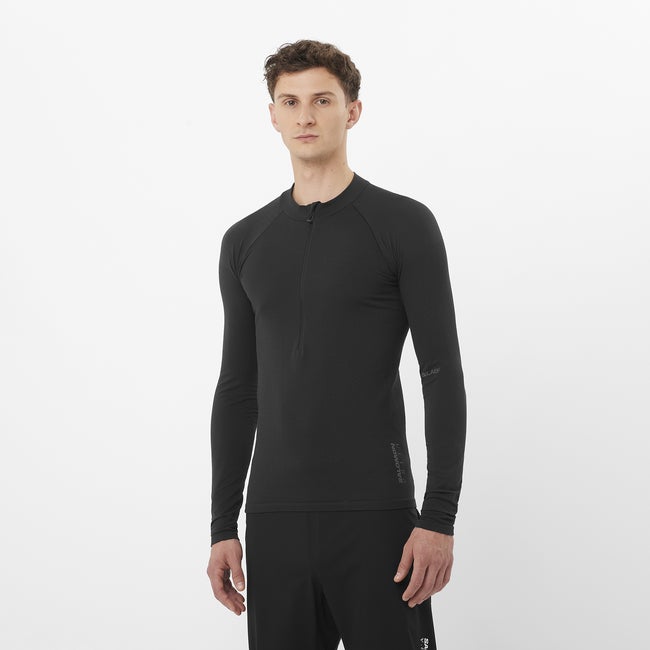 Sweatshirt Salomon Salomon S/Lab Ultra Seamless Long Sleeve Top Svart | LC2485300