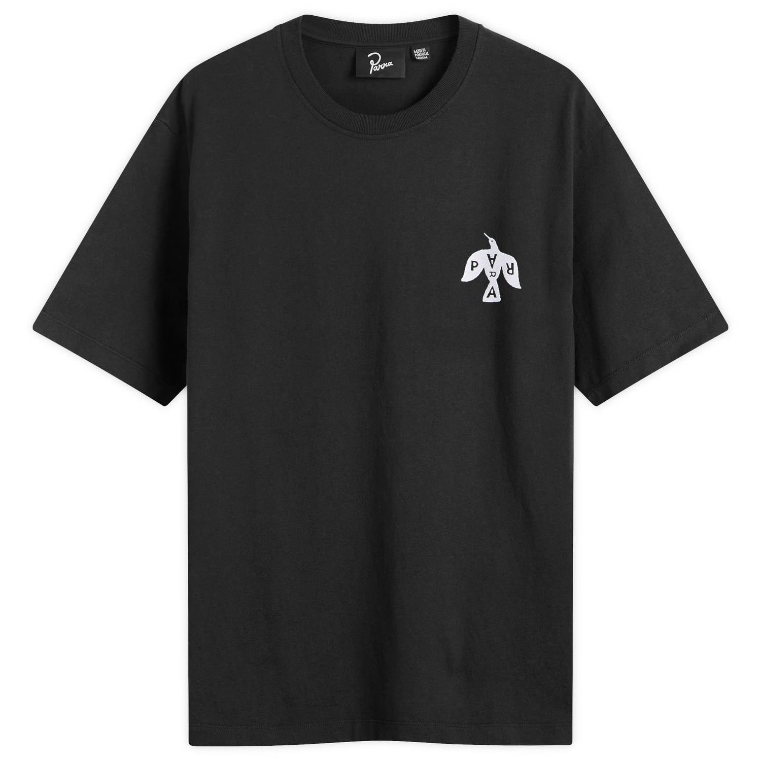 T-shirt By Parra Crow Logo T-Shirt Svart | 54310-BLK, 1