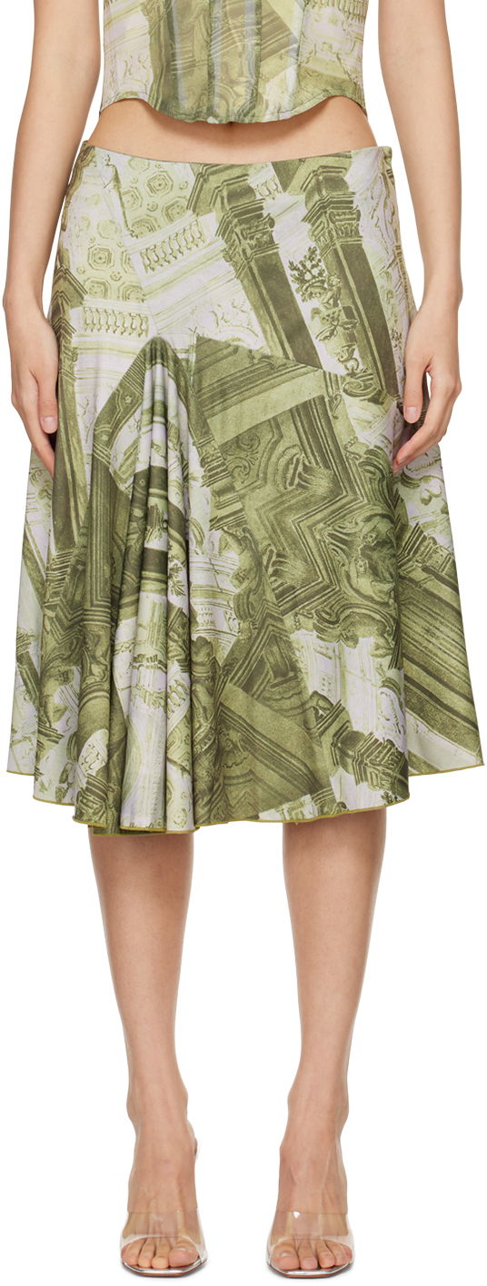 Kjol Miaou Miaou Mila Midi Skirt Grön | 4050VISEMB