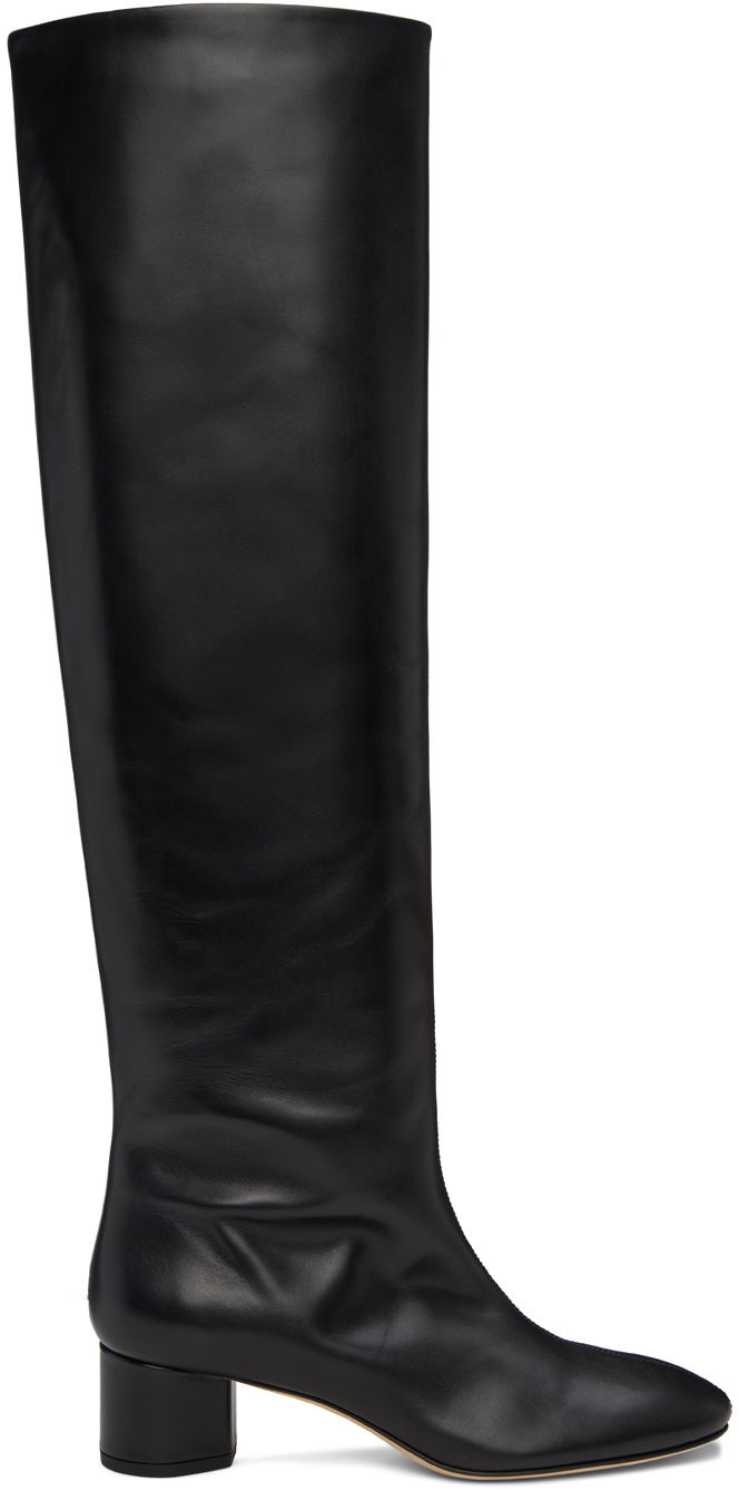 Kläder Aeyde Aeyde Willa Over-the-Knee Boots Svart | A11-KB-DUBR45RO115-FW24-800-001