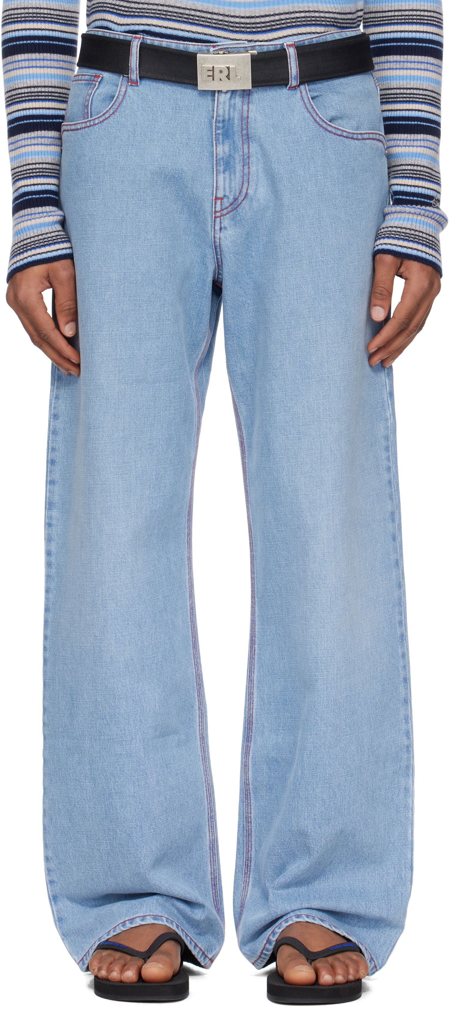 Jeans ERL ERL Straight Venice Jeans Blå | ERL10P012, 0