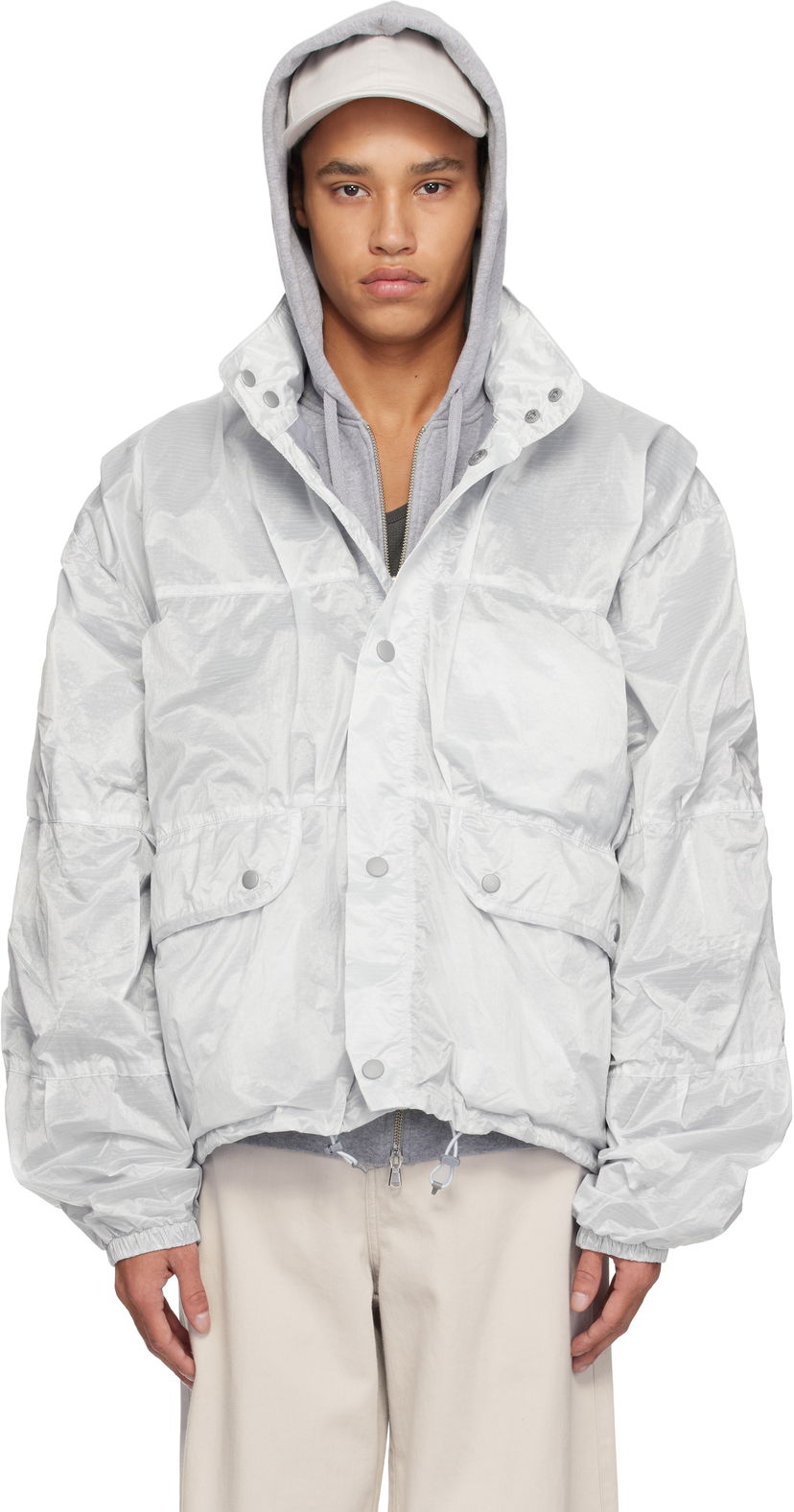 Vindjacka OUR LEGACY Our Legacy Exhale Puffa Jacket Vit | M2251EVC