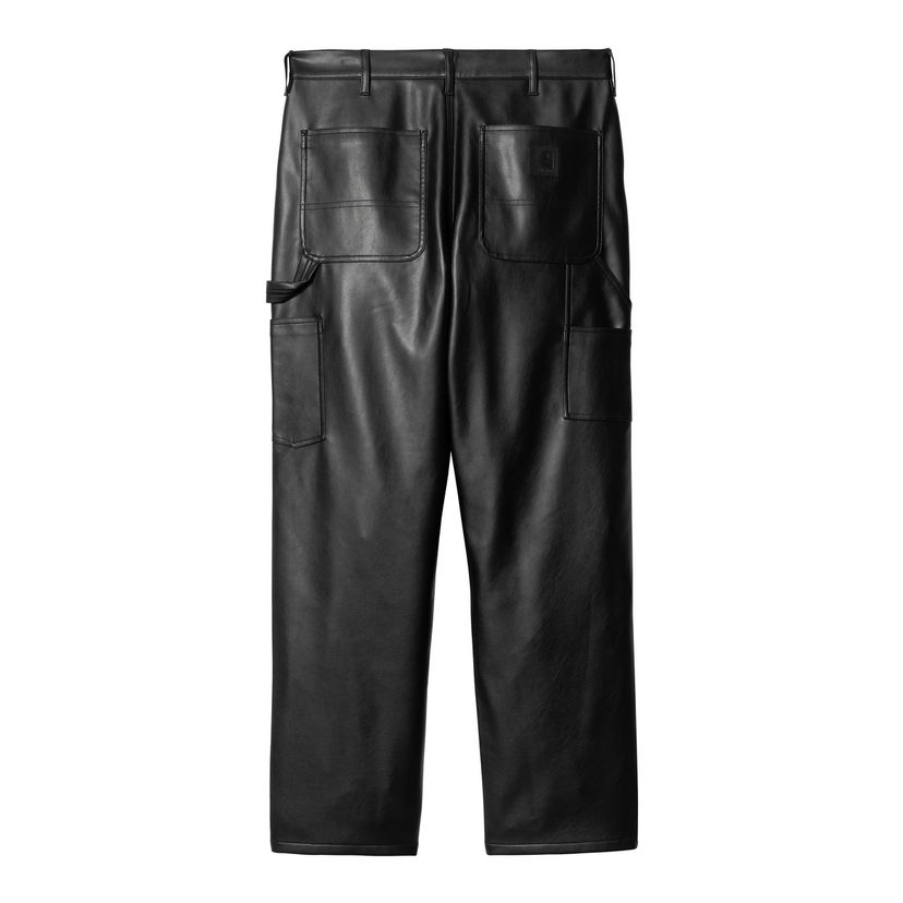 Cargo byxor Carhartt WIP Single Knee Leather Pants Svart | I034446_6