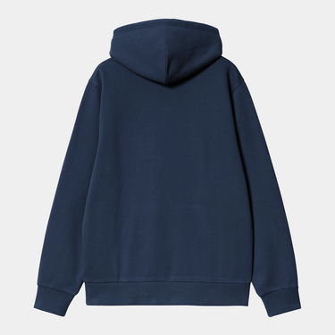Sweatshirt Carhartt WIP Carhartt WIP Hooded Script Embroidery Sweatshirt Mörkblå | I035392_25, 4