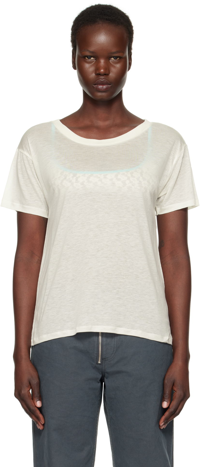 T-shirt Baserange Loose Fit T-Shirt Vit | TOLO-BL-000