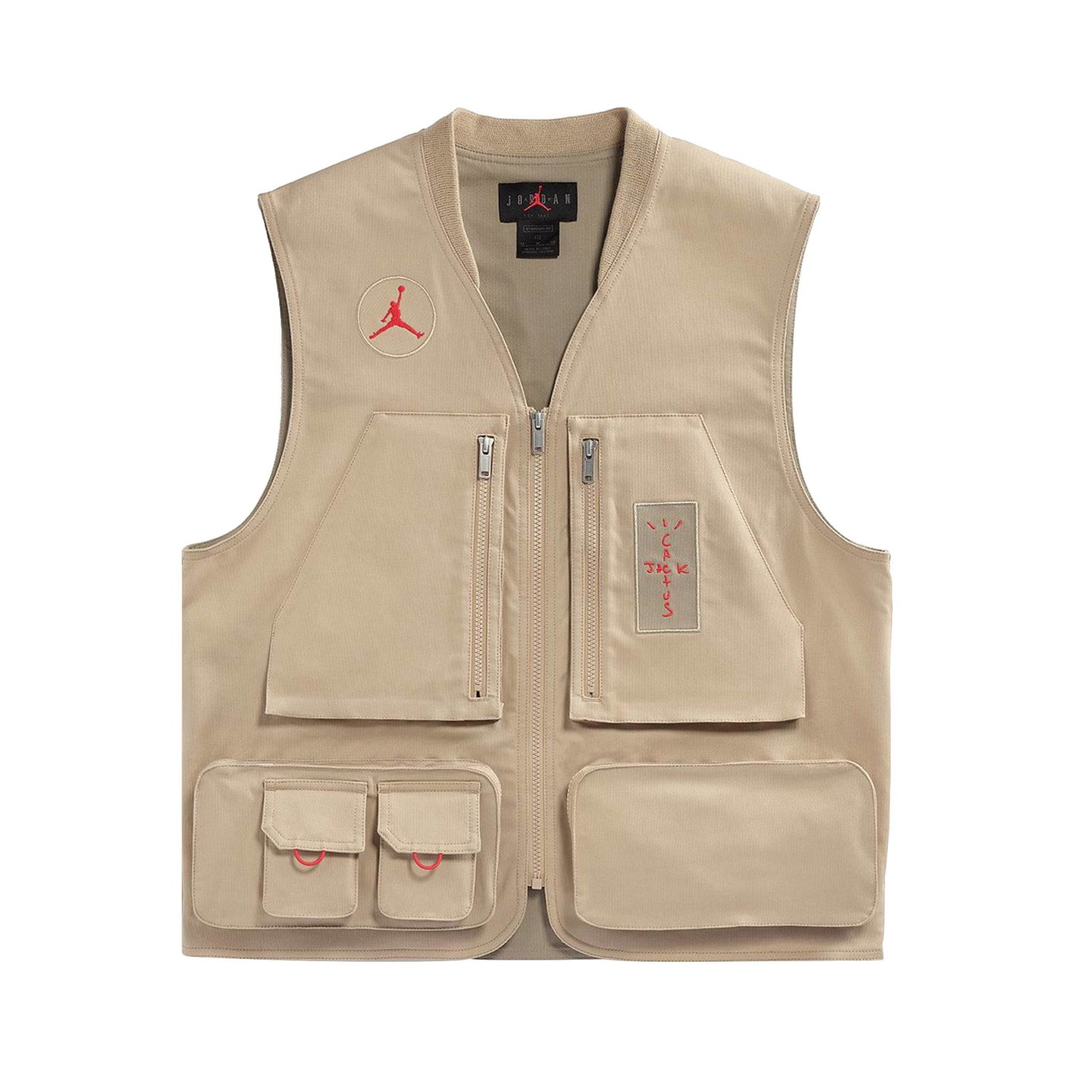 Väst Cactus Jack by Travis Scott Jordan x Utility Vest Beige | CW3169 201, 1