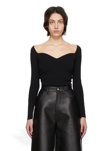 Sweater Balenciaga Sweetheart Sweater Svart | 657548 T5159