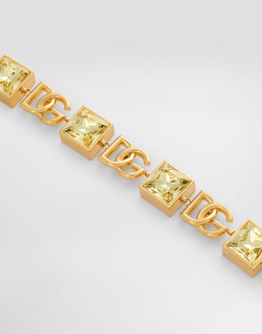Armband Dolce & Gabbana Gold Bracelet With Logo And Rhinestones Gul | WBR2H1W1111ZOO00, 1