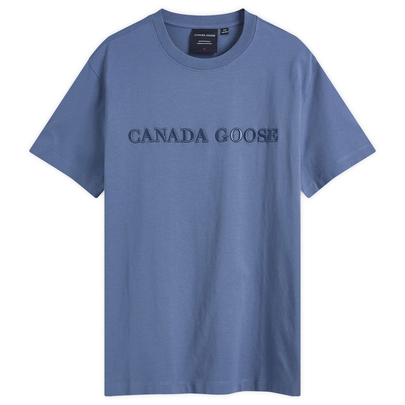 T-shirt Canada Goose Embroidered Wordmark Emersen T-Shirt Blå | 1420M2-222