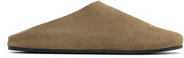 Sneakers och skor The Row The Row Hudson Suede Slide Loafers Grön | F1705-L302, 0