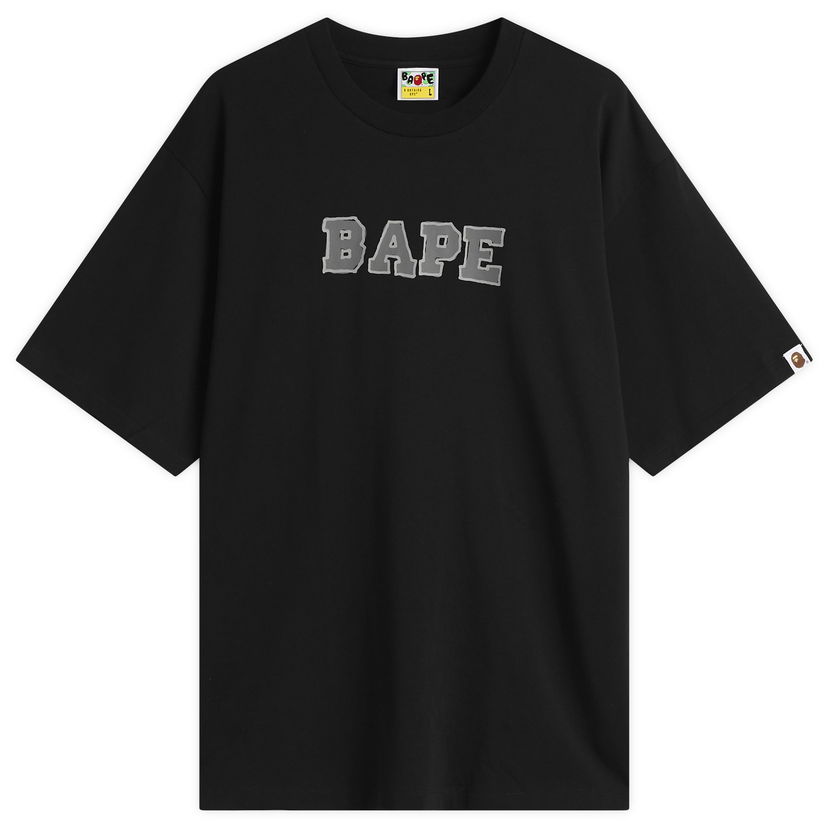 T-shirt BAPE T-Shirt Hand Drawn BAPE Logo Svart | 001TEL801320M-BLK