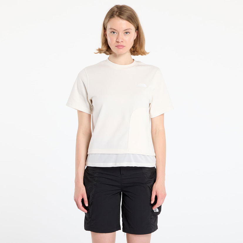 T-shirt The North Face Women's Fabric Mix Short Sleeve T-Shirt Vit | NF0A8CMAQLI1